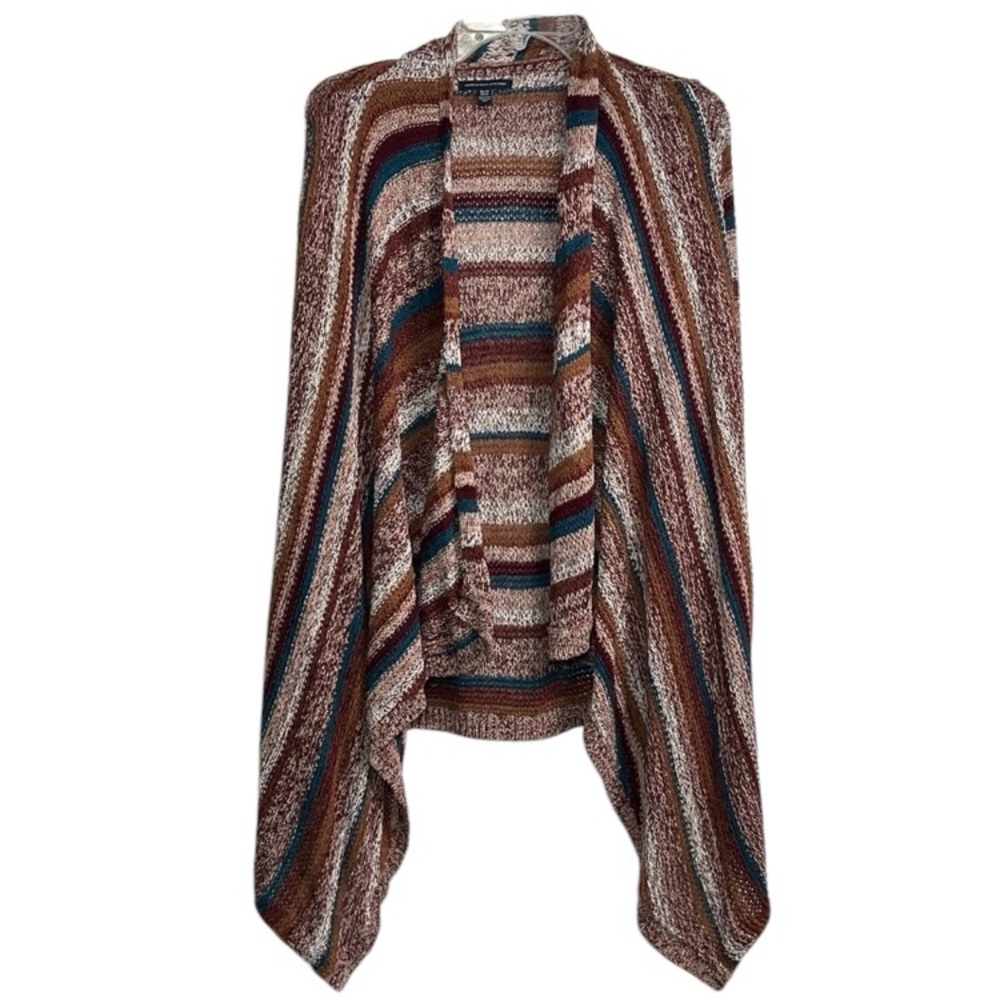 American Eagle Outfitters XS Draped Open Striped Cardigan